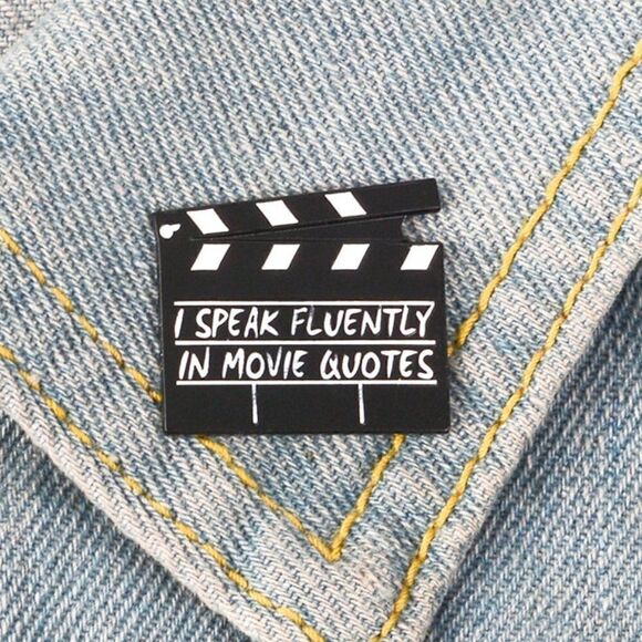 🎬 I speak fluently in movie quotes pin - Picture 1 of 2